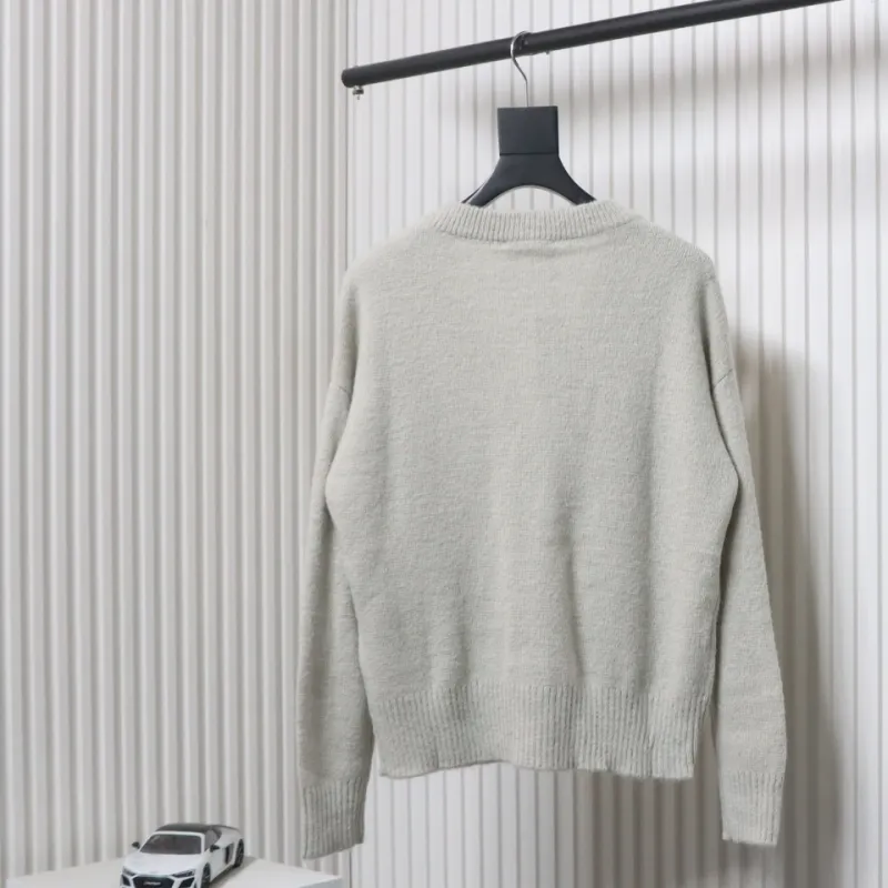 AMI Paris Ami de Coeur Cardigan Grey