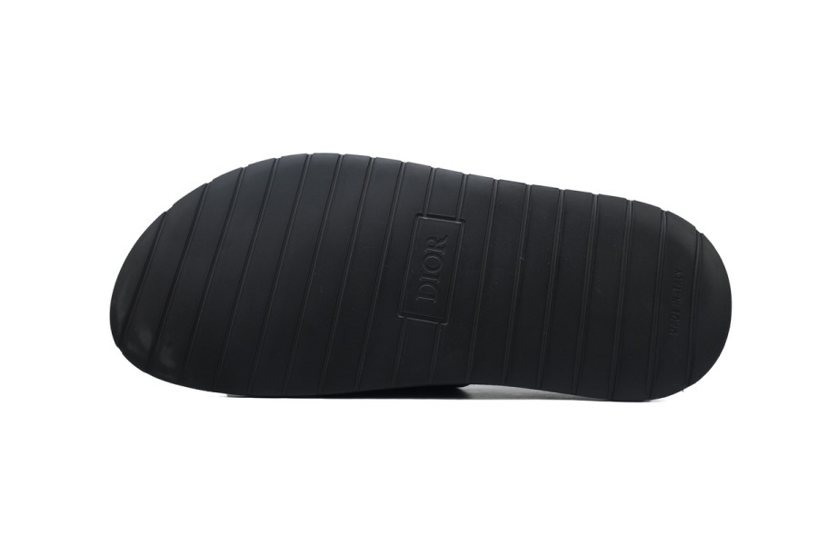 Dior Aqua Sandal All Black Dior Oblique Jacquard