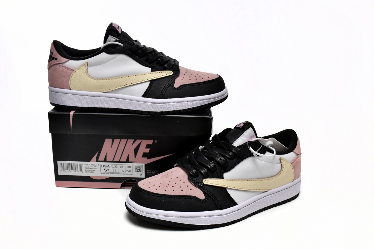 Travis Scott x Air Jordan 1 Low Black Red DM7866-066