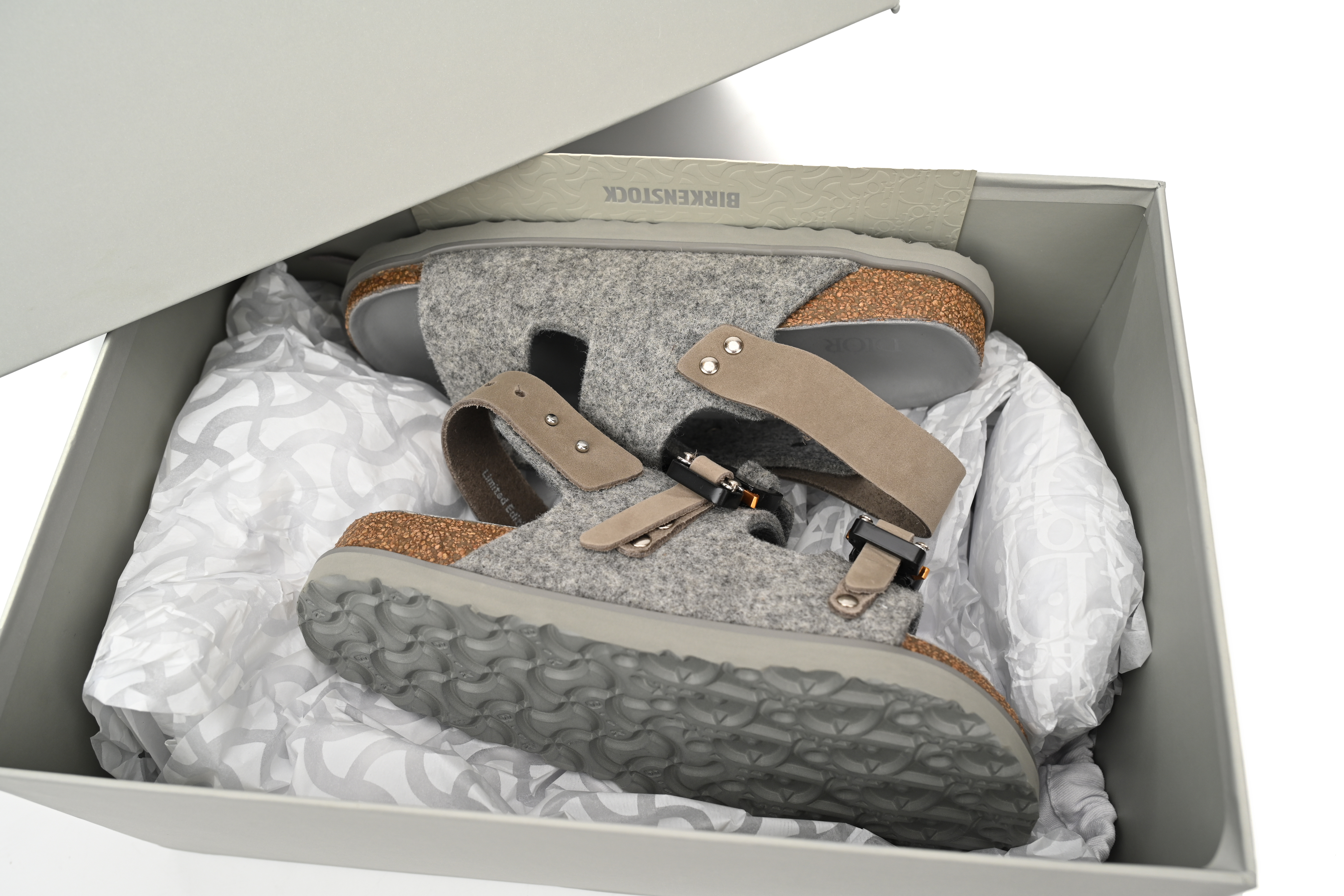 Dior by Birkenstock Milano Sandal Grey 3SA117ZSF_H800