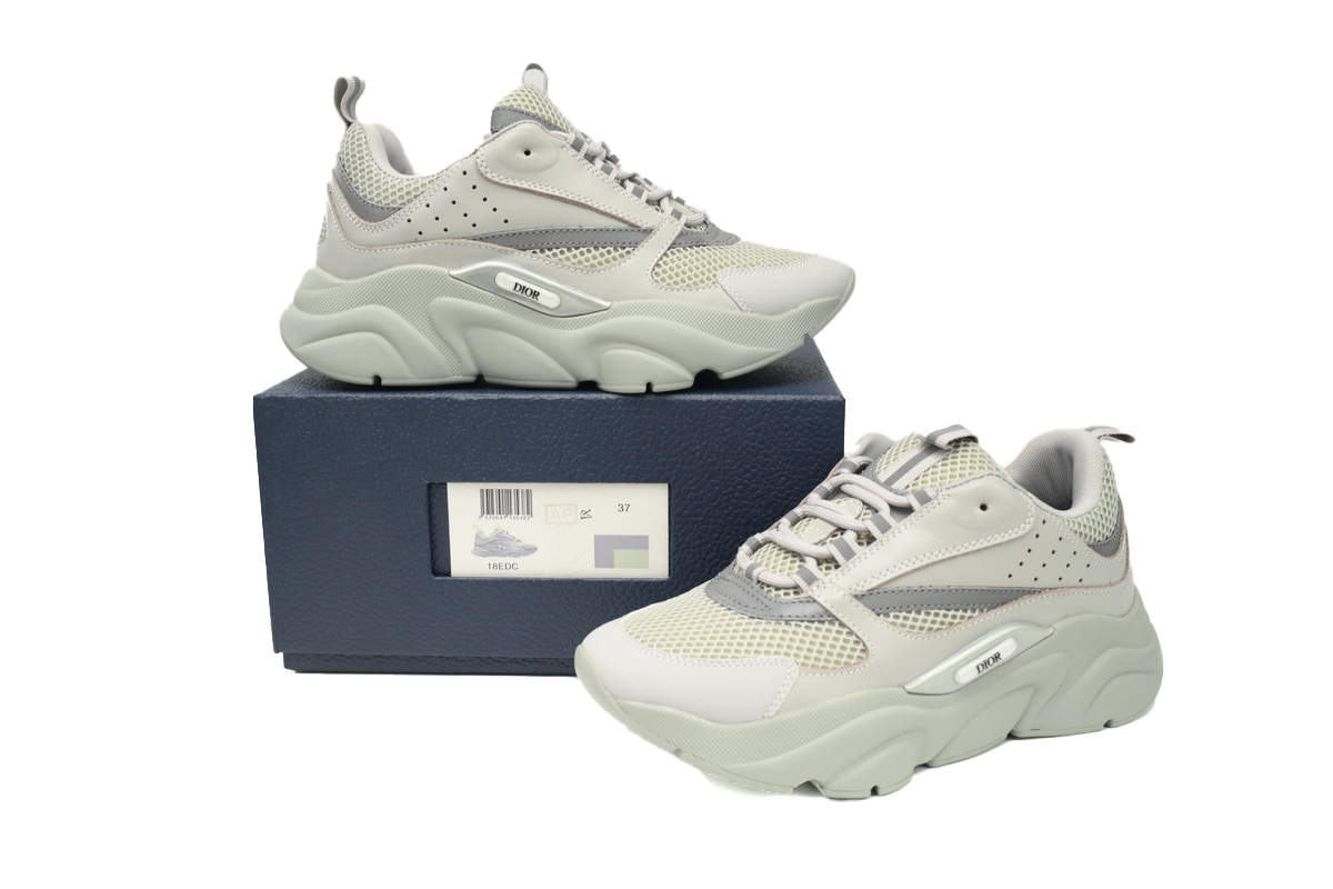 Dior White Blue Black  B22 Sneakers Lime