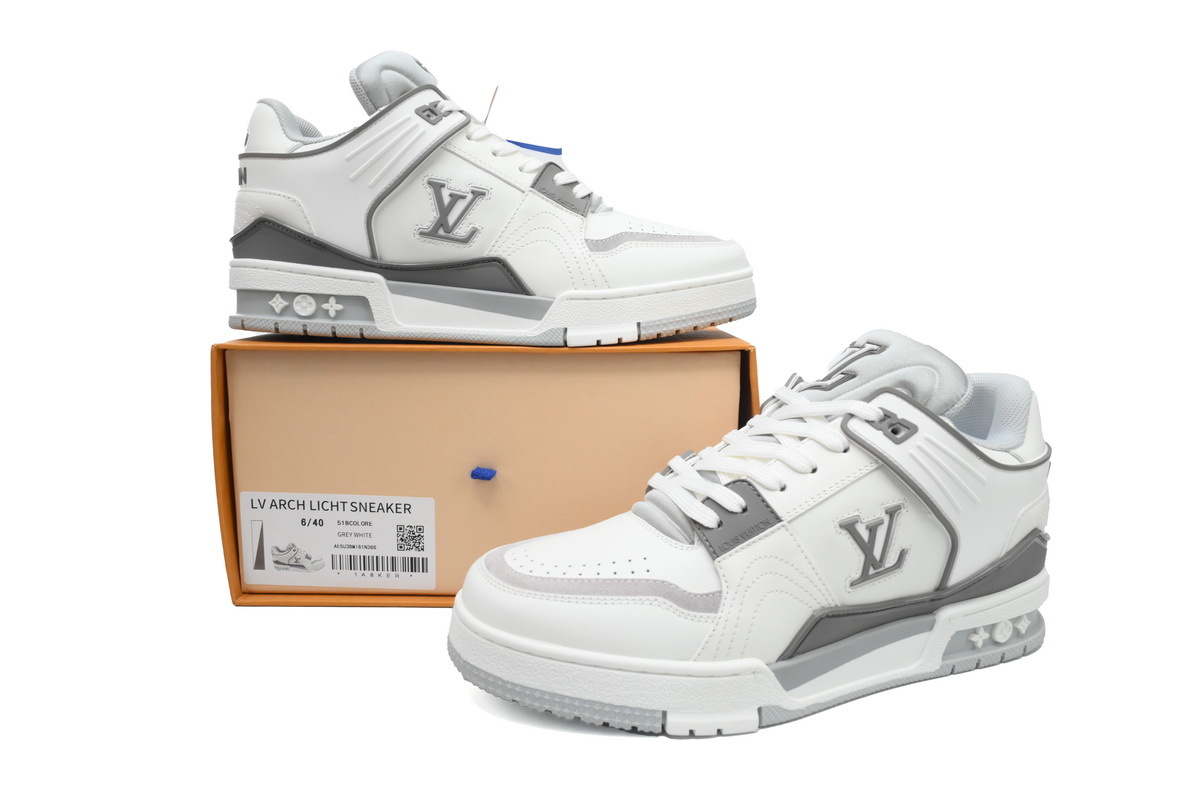 Louis Vuitton Trainer Grey and White