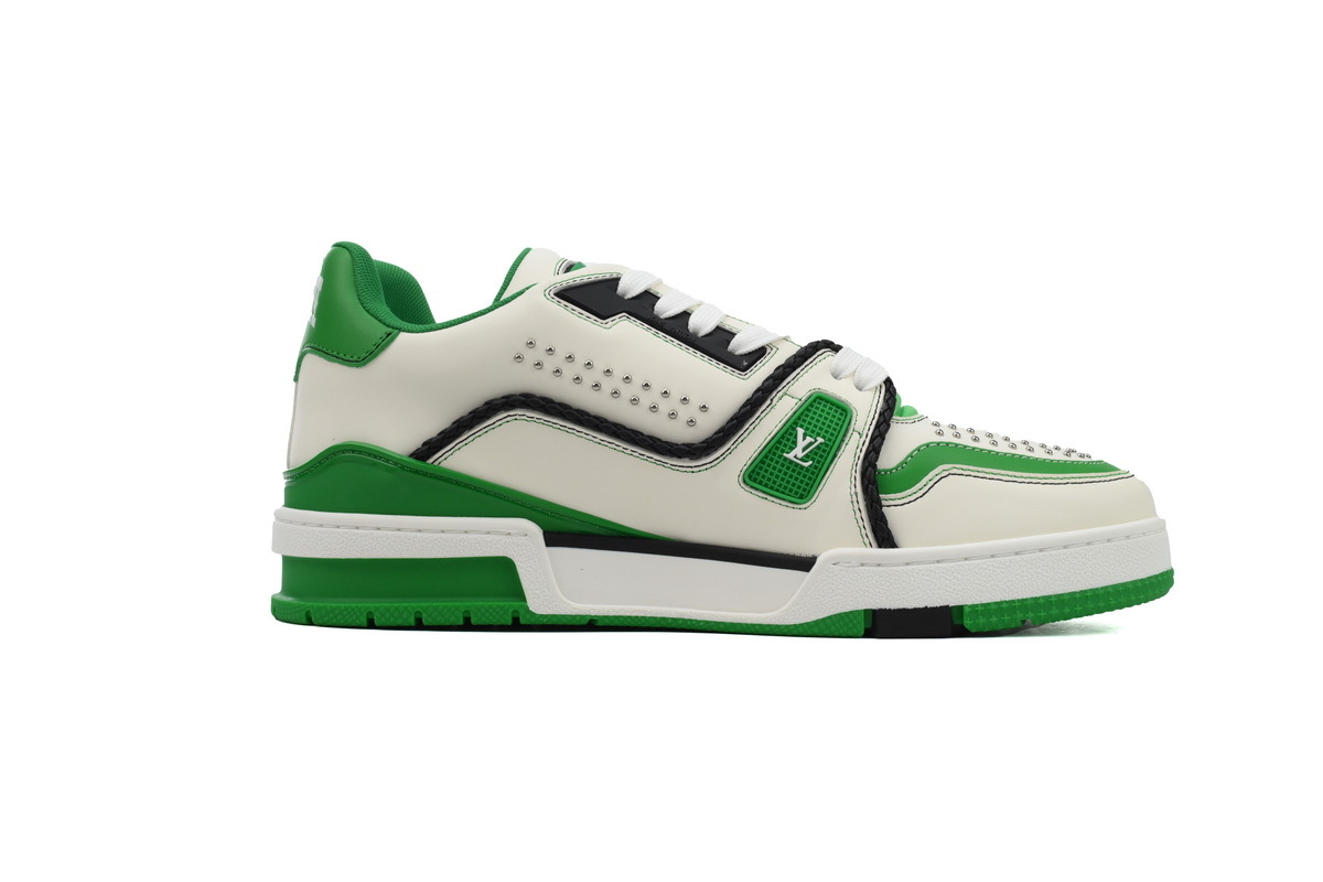 Louis Vuitton Trainer White Green