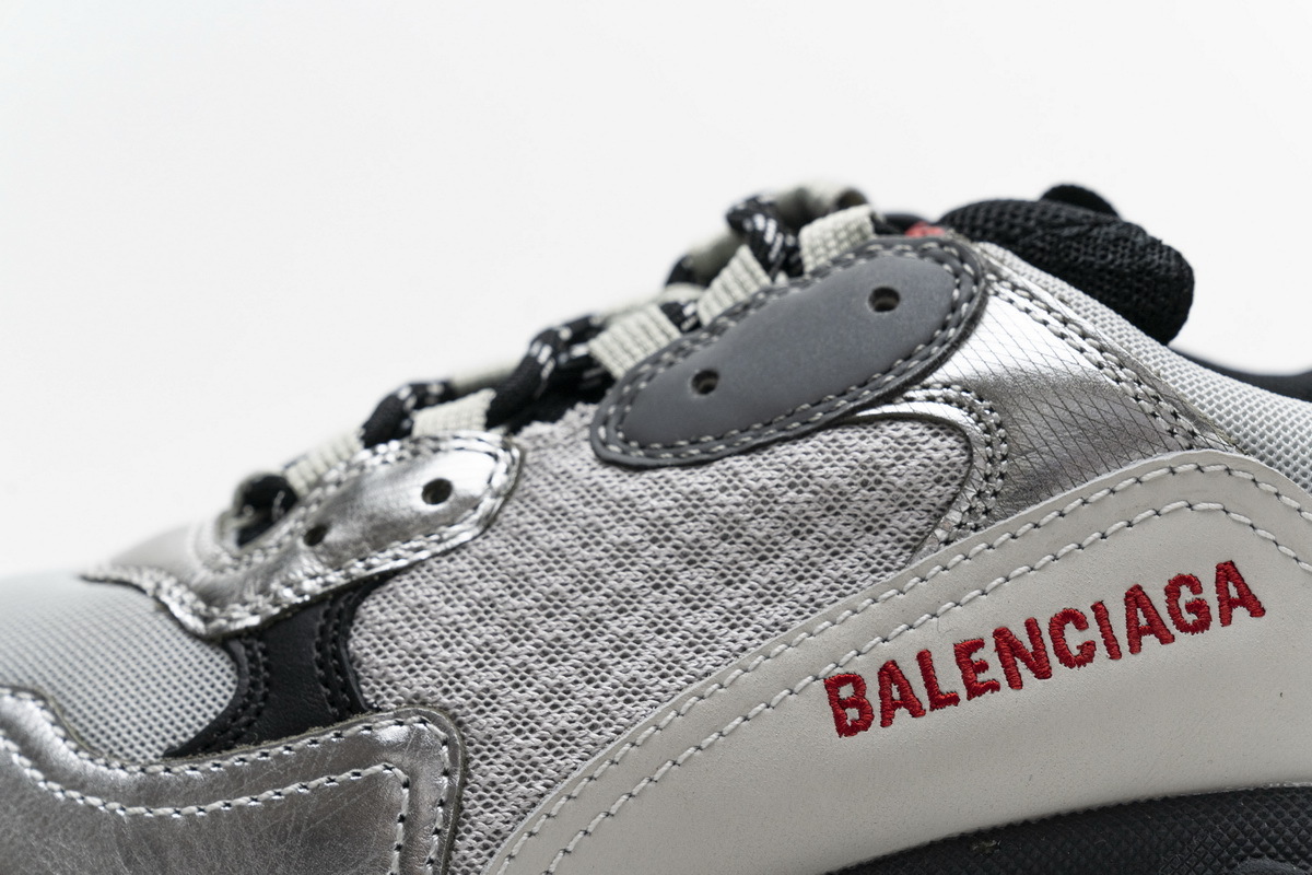 Balenciaga Triple S Black Silver 541624 W09E1 7320