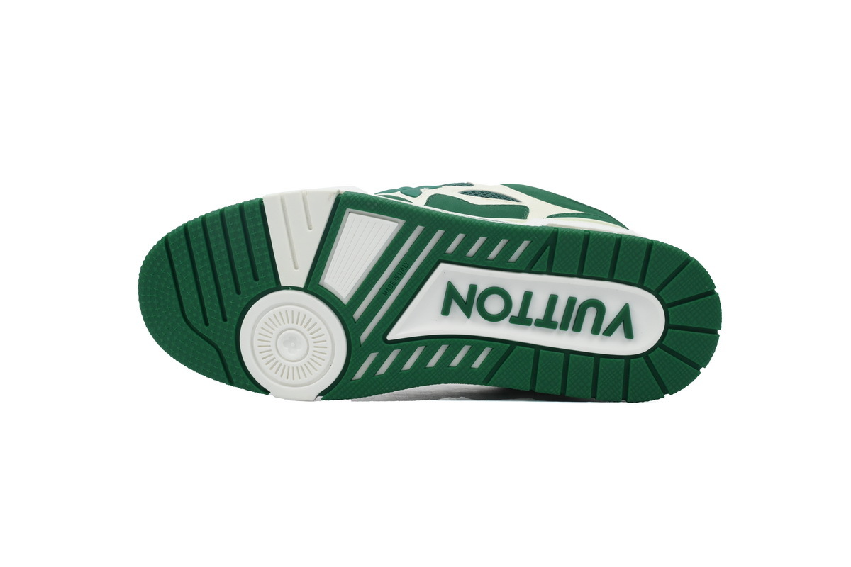 Louis Vuitton Skate Sneaker Green White 1AC520