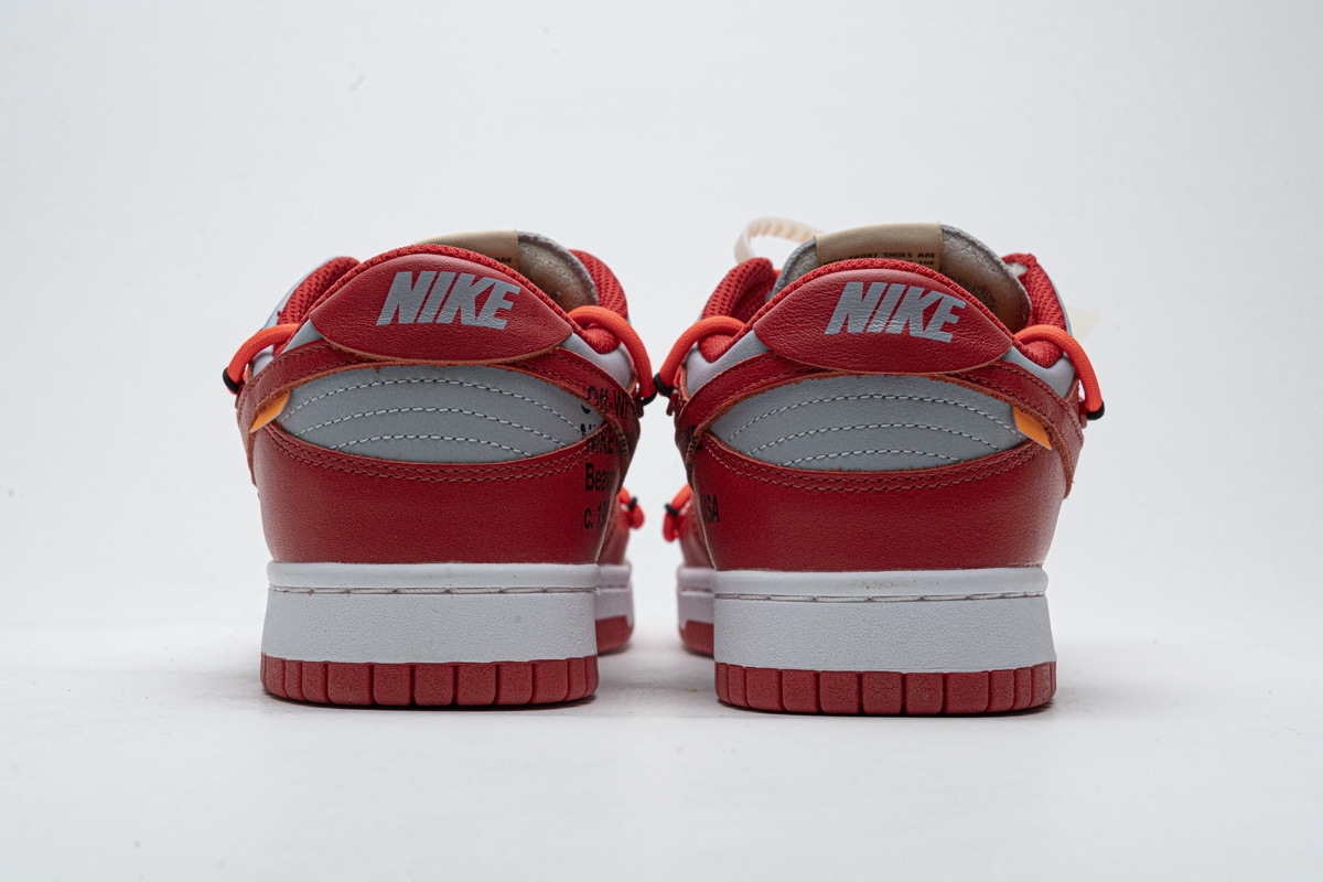 OFF White X Nike Dunk Low University Red CT0856-600
