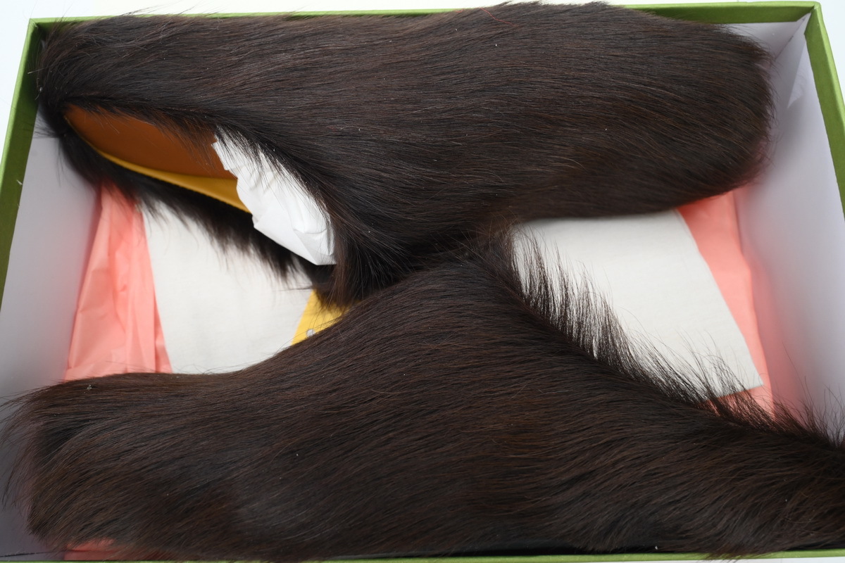 Marni Loafers Long-hair Calfskin Fussbett Brown