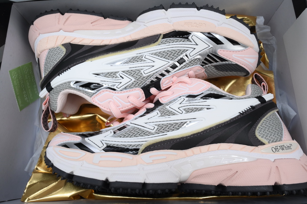 OFF-WHITE Be Right BacK Out Of Pink White