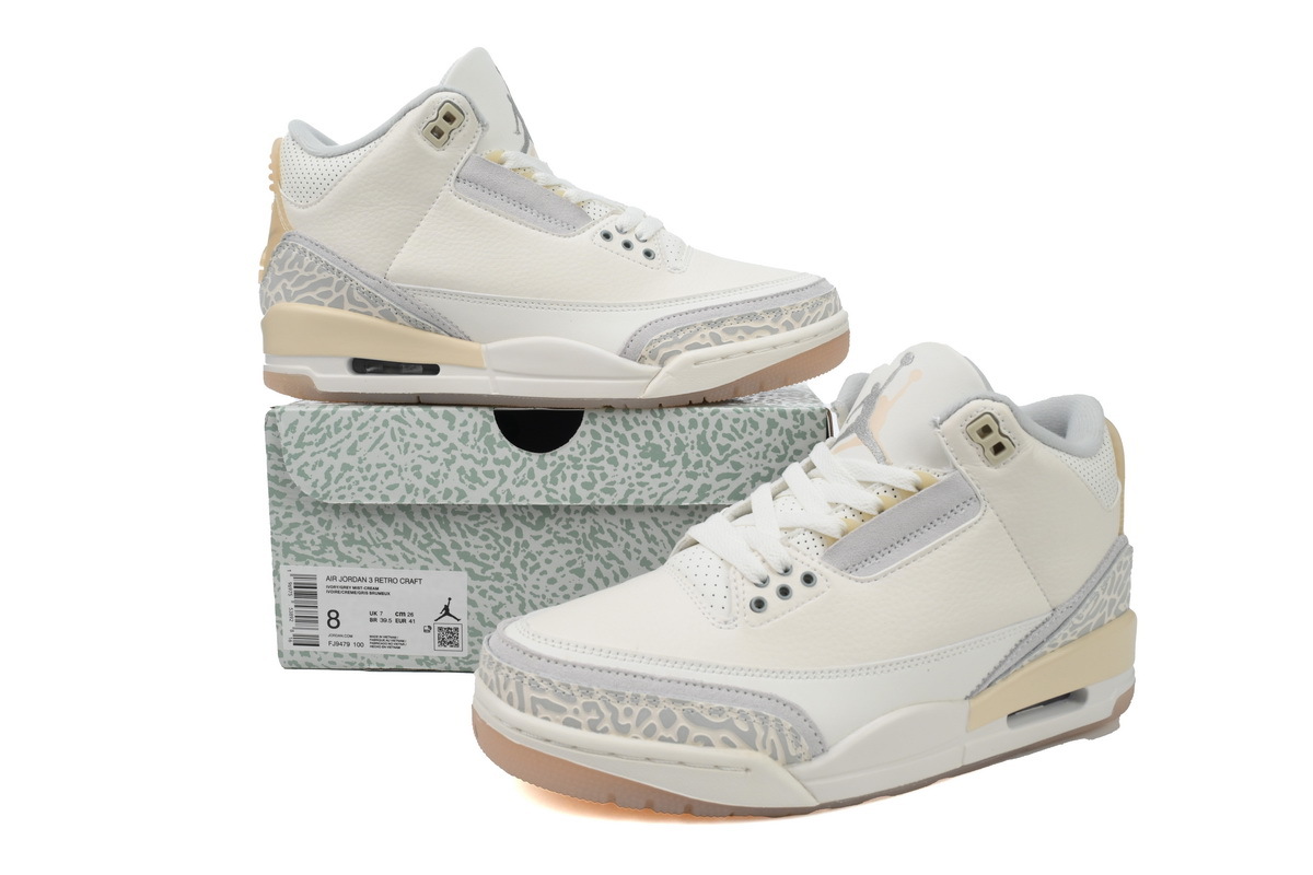 Air Jordan 3 Craft Ivory FJ9479-100