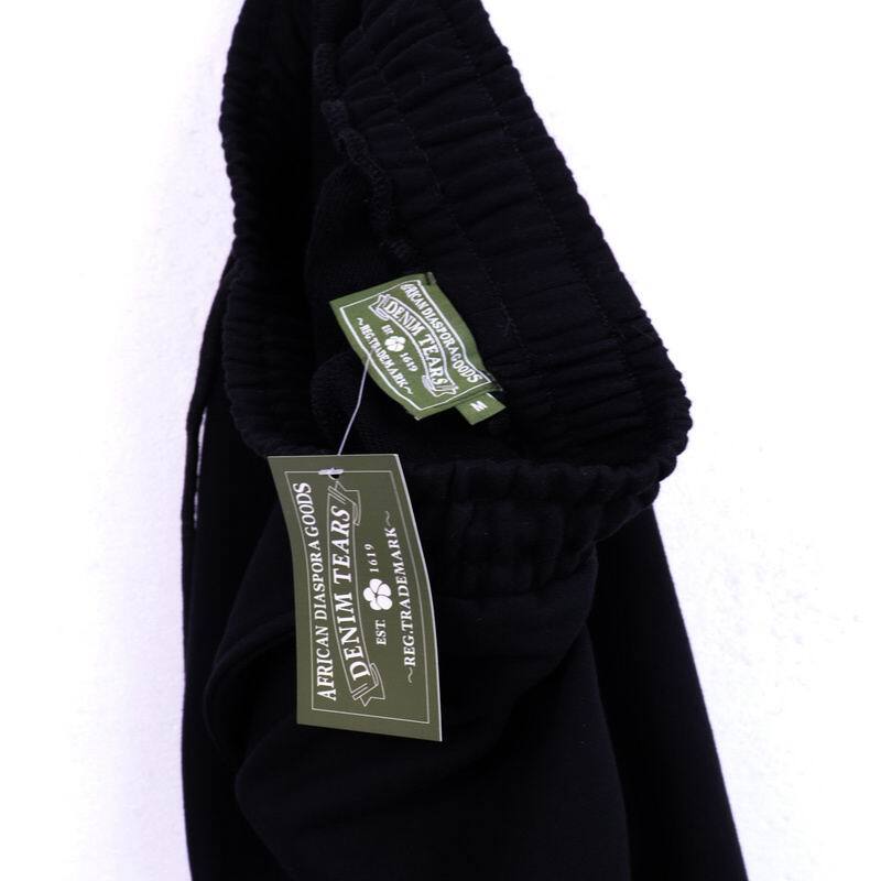 Denim Tears Floral Logo Sweatpant Black