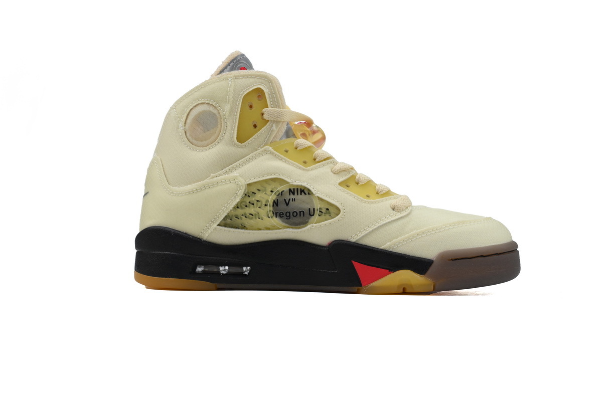 OFF-WHITE x Air Jordan 5 Sail DH8565-100