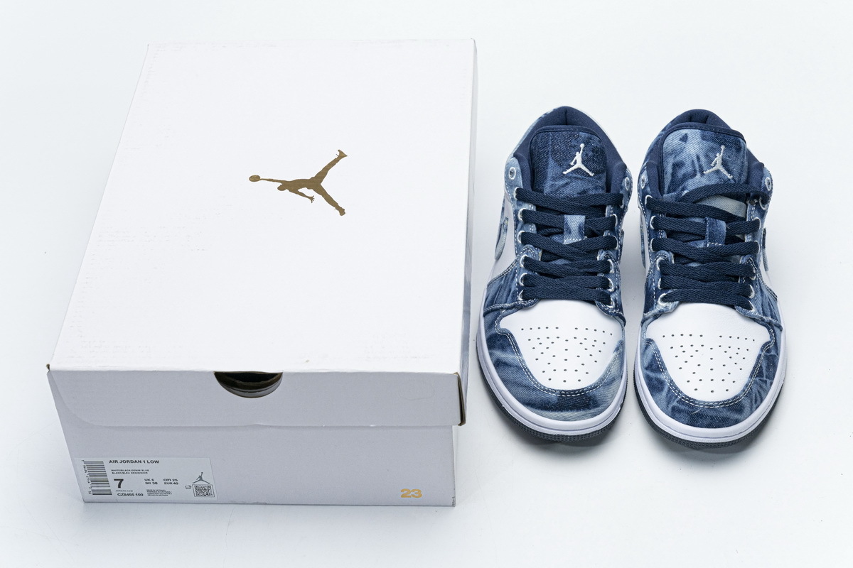 Air Jordan 1 Low SE Washed Denim CZ8455-100