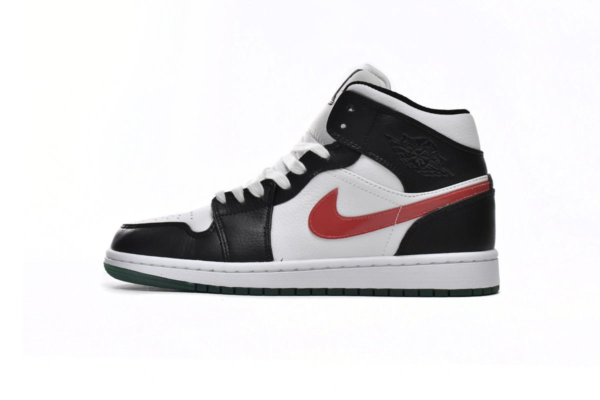 Jordan 1 Mid Alternate Swooshes Red Yellow BQ6472-063