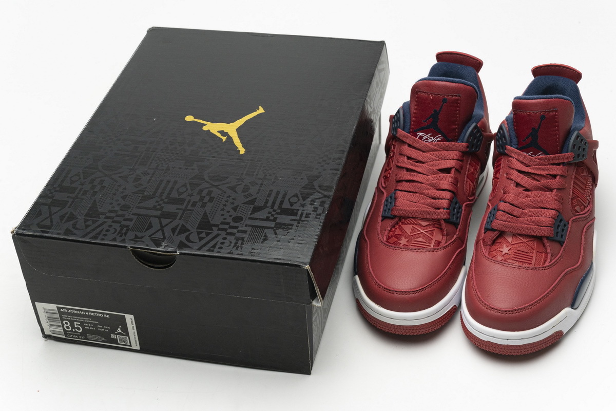 Air Jordan 4 Retro FIBA Gym Red CI1184-617