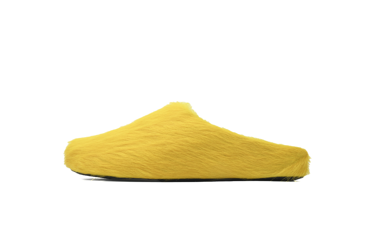 Marni Loafers Long-hair Calfskin Fussbett Sabot Yellow