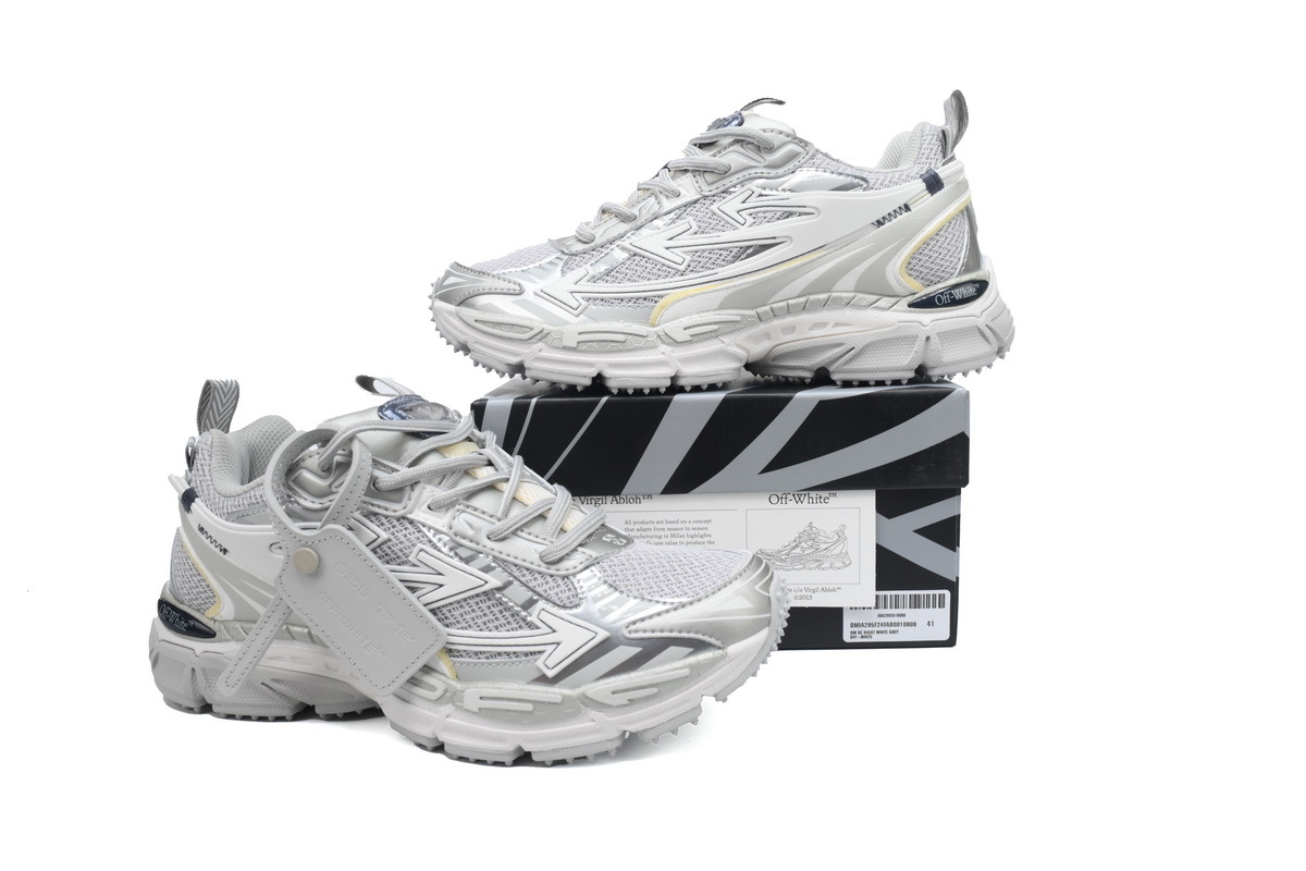 OFF-WHITE Be Right Back Military White Gray