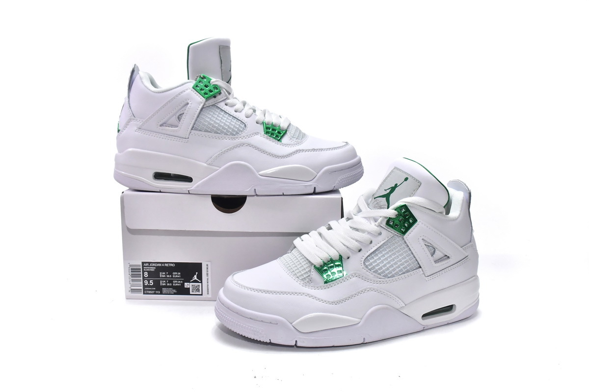 Air Jordan 4 Retro Metallic Green CT8527-113