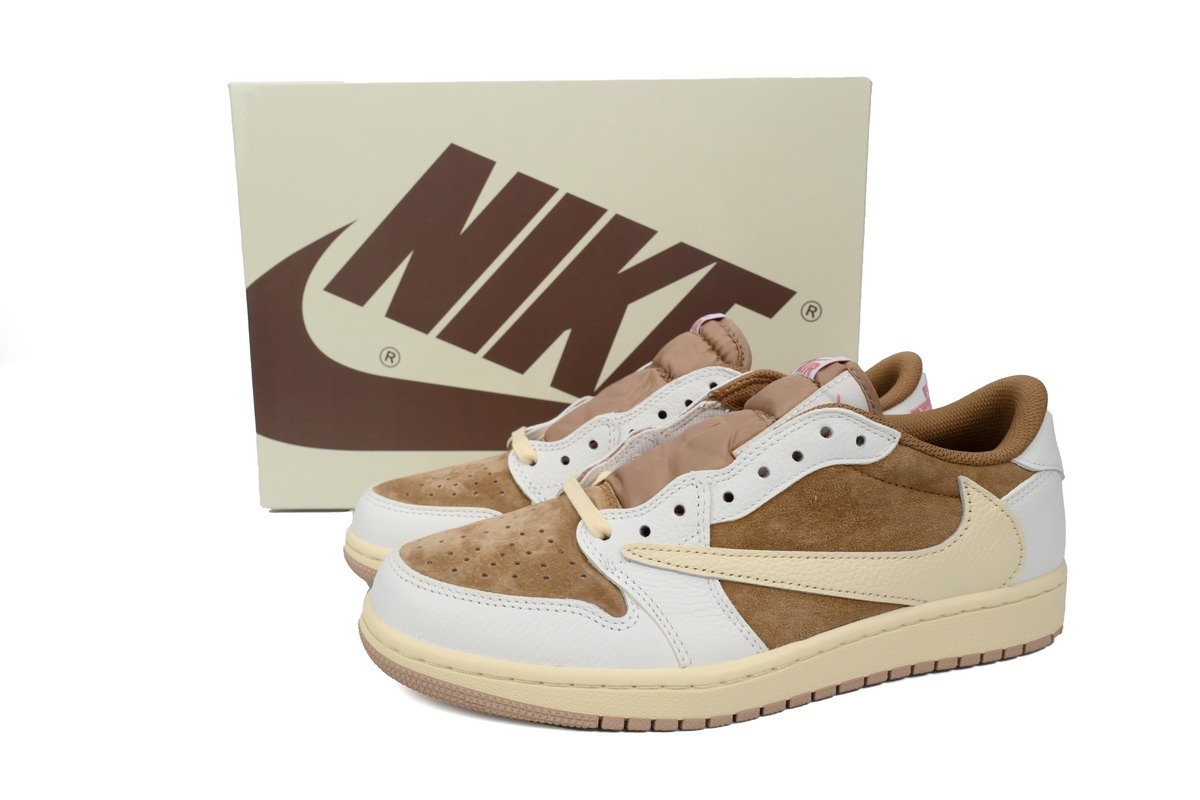 Travis Scott x Air Jordan 1 Low OG Sail Shy Pink DM7866-106