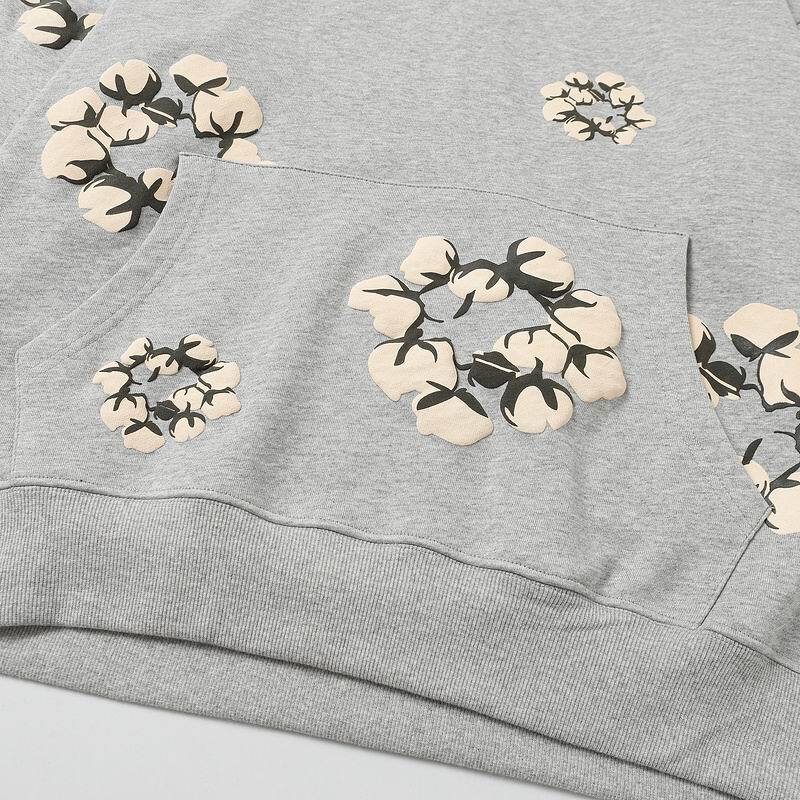 Denim Tears Cactus Tears Wreath Hoodie Grey