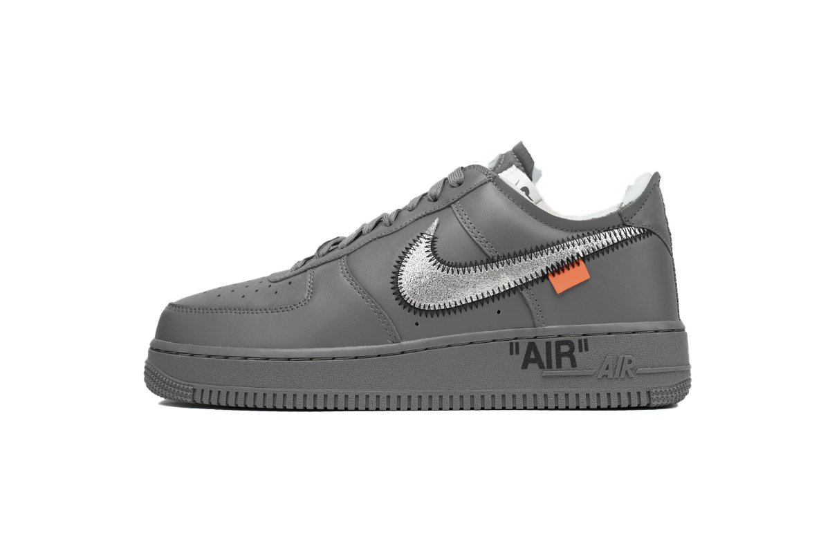 Off-White x Nike Air Force 1 Low Ghost Grey Silver DX1419-500