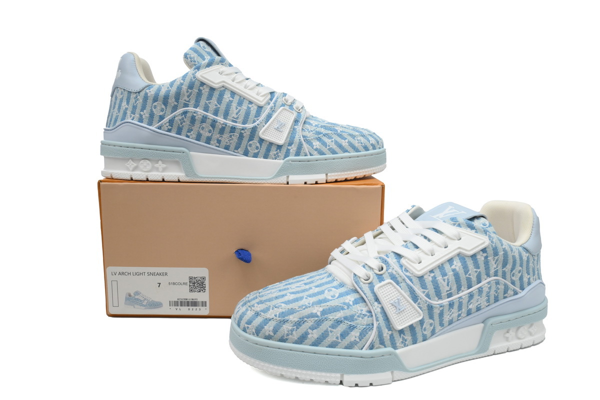 Louis Vuitton Trainer Blue Stripe Monogram