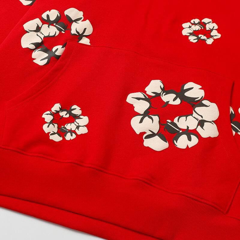 Denim Tears Cactus Tears Wreath Hoodie Red