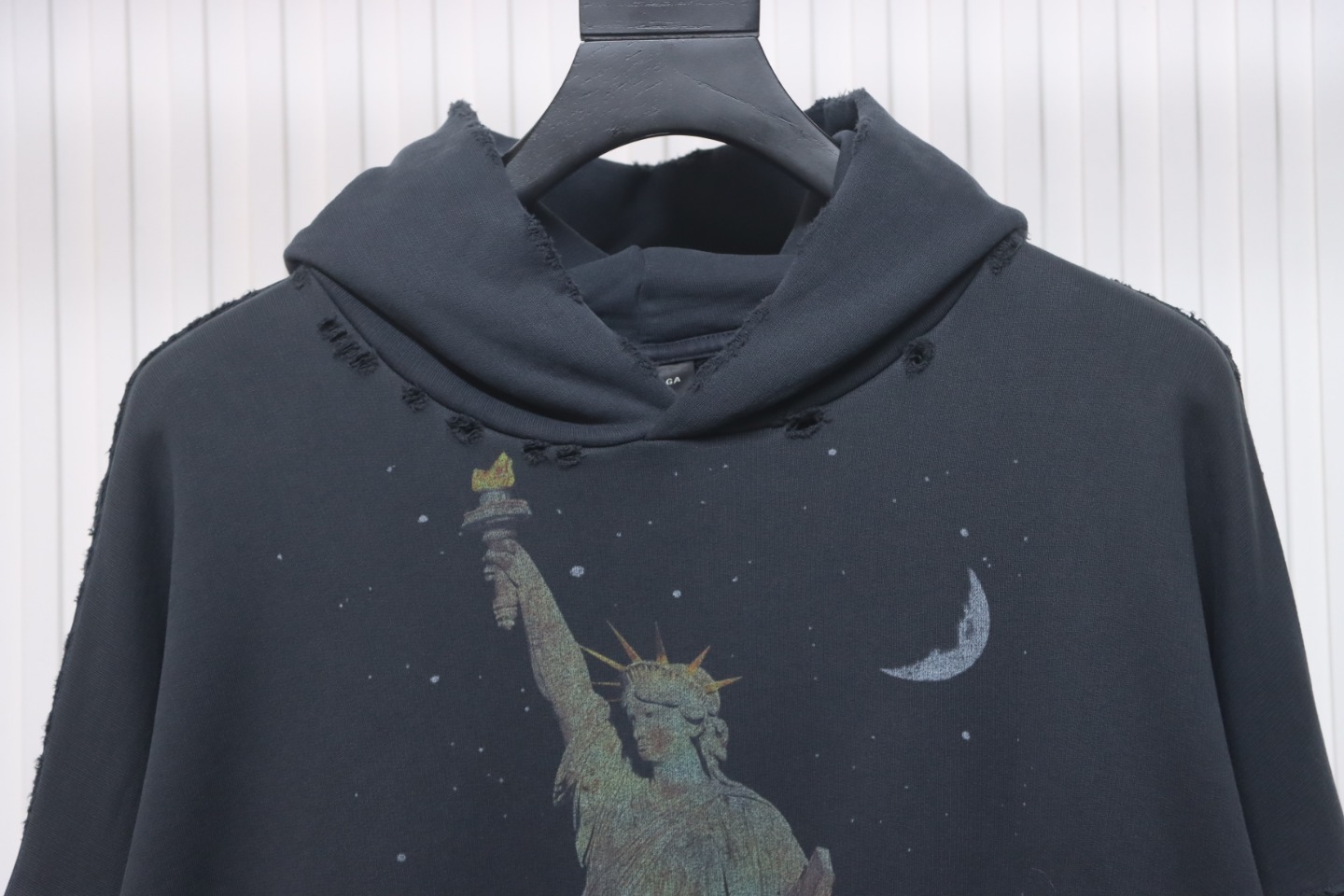 Balenciaga Black Paris Liberty Hoodie