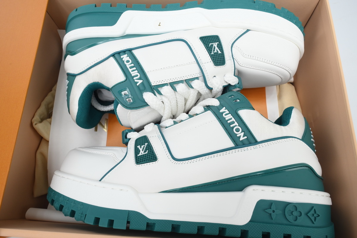 Louis Vuitton Trainer Maxi Sneaker White Green