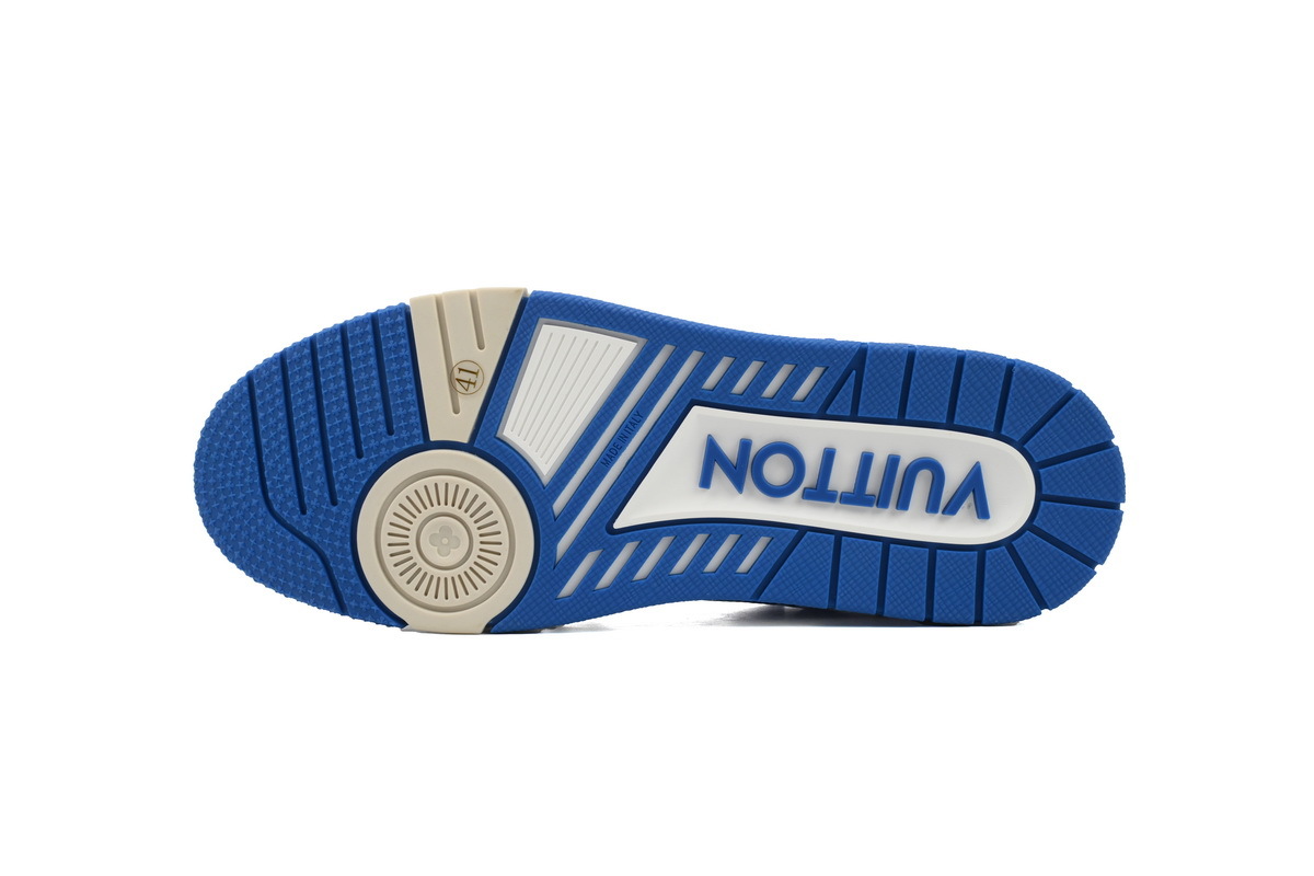 Louis Vuitton Trainer Blue Monogram Textileextile