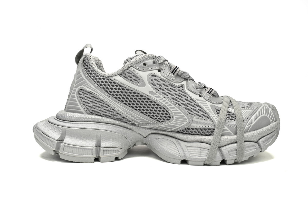 Balenciaga 3XL Sneaker in Silver Light Gray 734731 W3XLR 1281