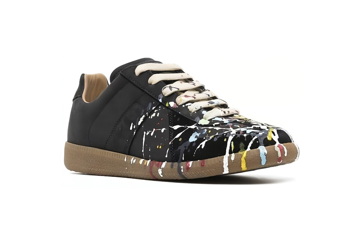 Maison Margiela Paint Replica German Army Trainer (GAT) Black