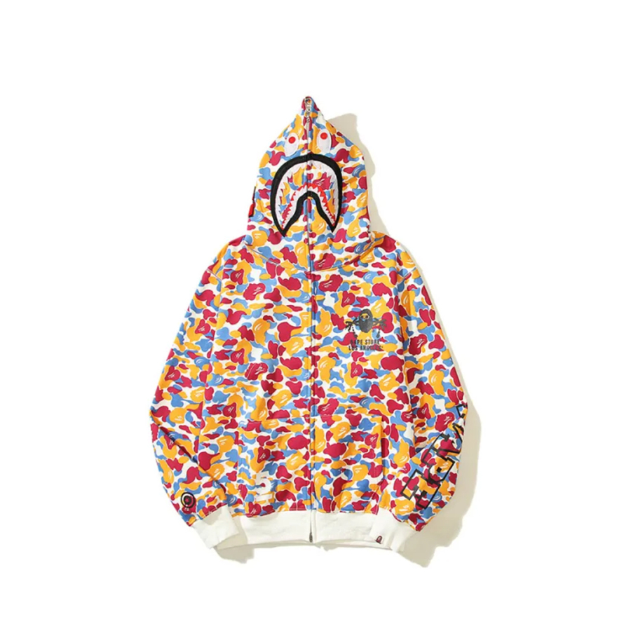 BAPE Candy Color Shark Head hoodie