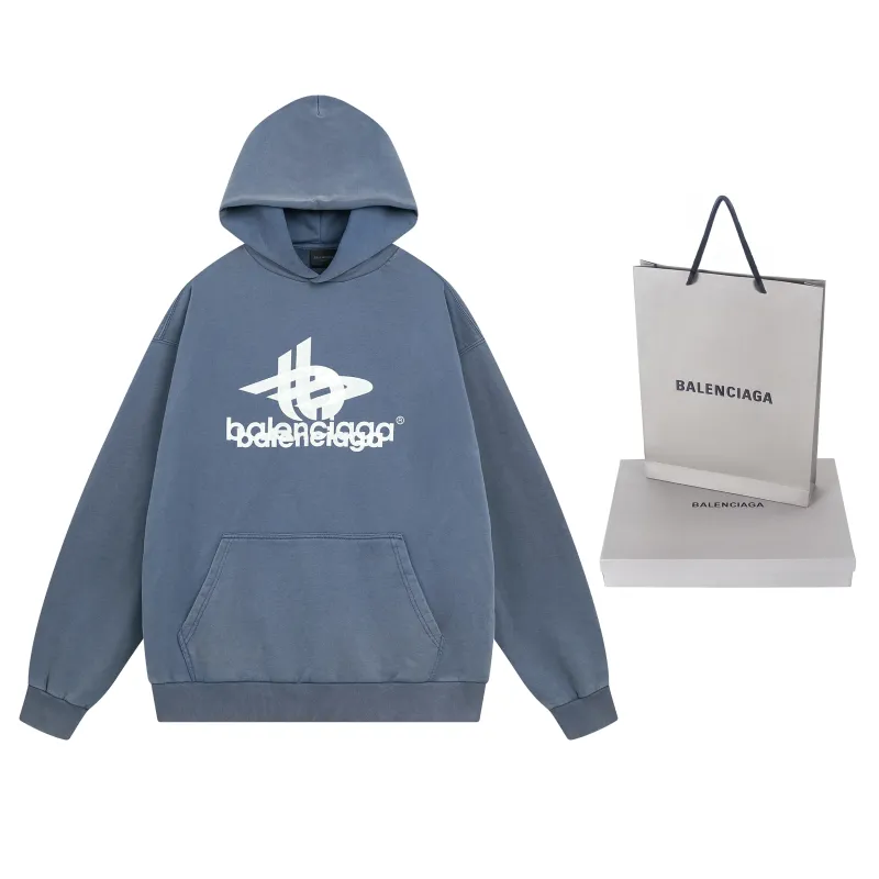 Balenciaga Hoodie Blue
