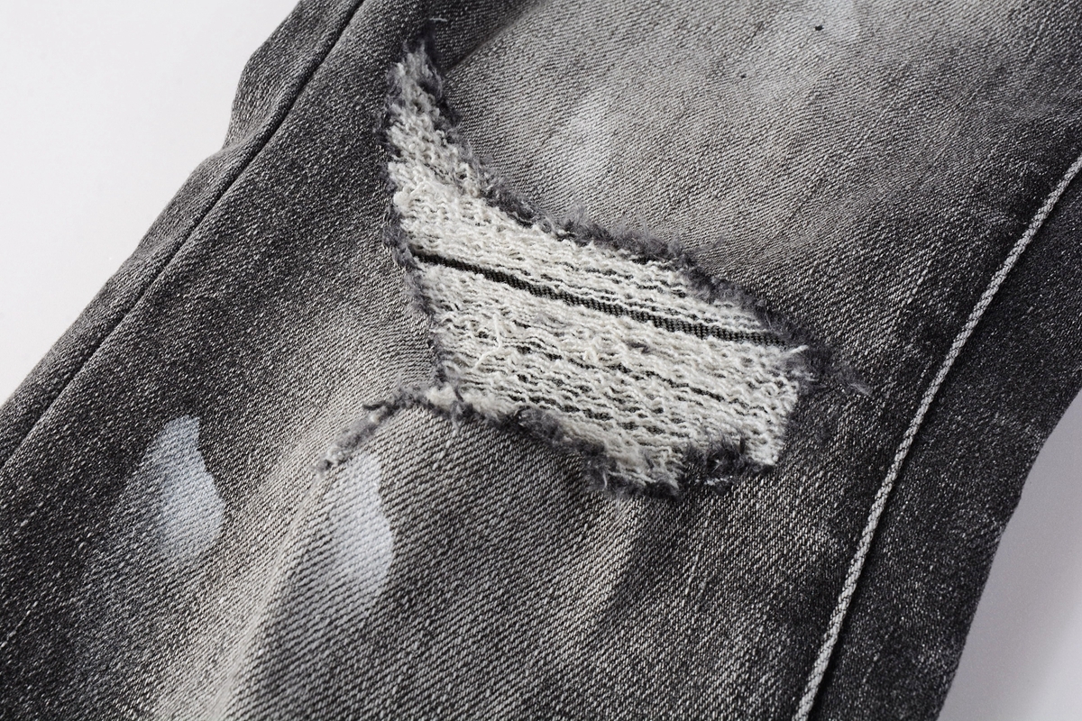 Purple Jeans Gradient Deep Black 014