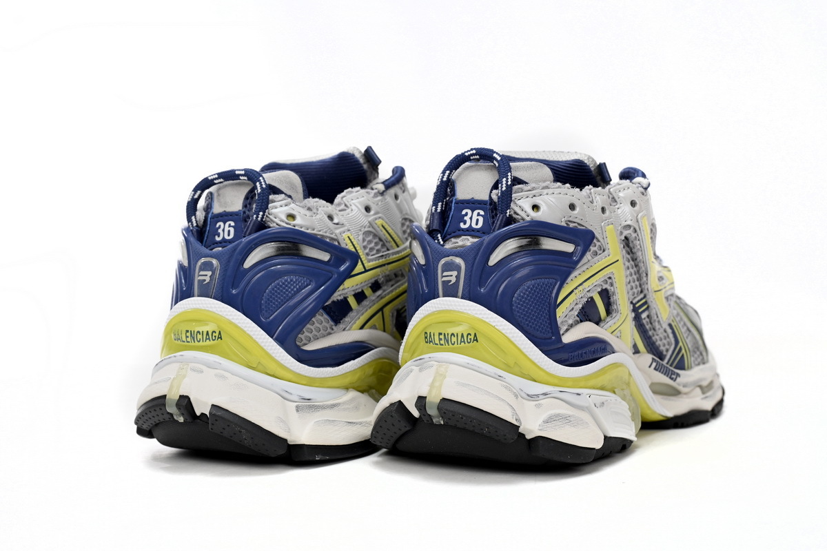 Balenciaga Runner Yellow Blue 677402 W3RB5 9174