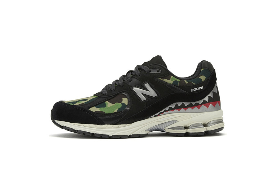 New Balance 2002R Bape Green Camo M2002RBF