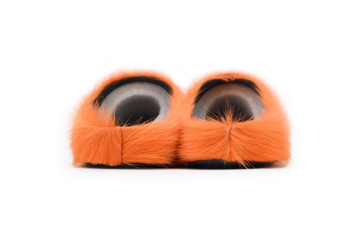 Marni Loafers Long-hair Calfskin Fussbett Sabot Orange