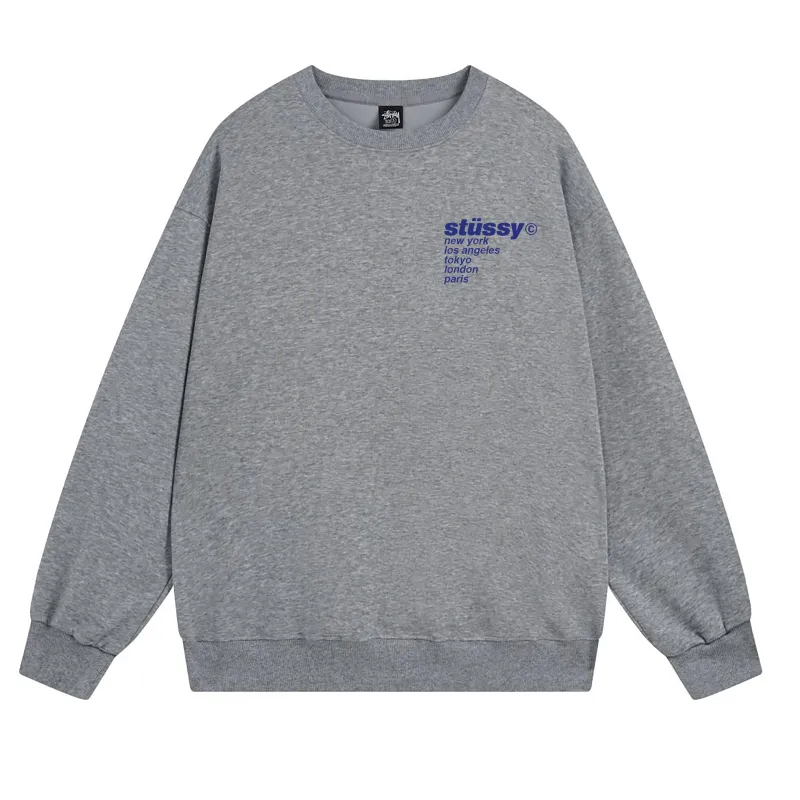 Stussy Jumper Strawberry Hoodie Dark Grey