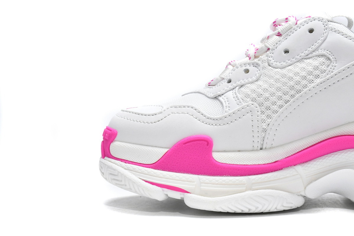 Balenciaga Triple S White Peach Red 536737 W2CA3 3890