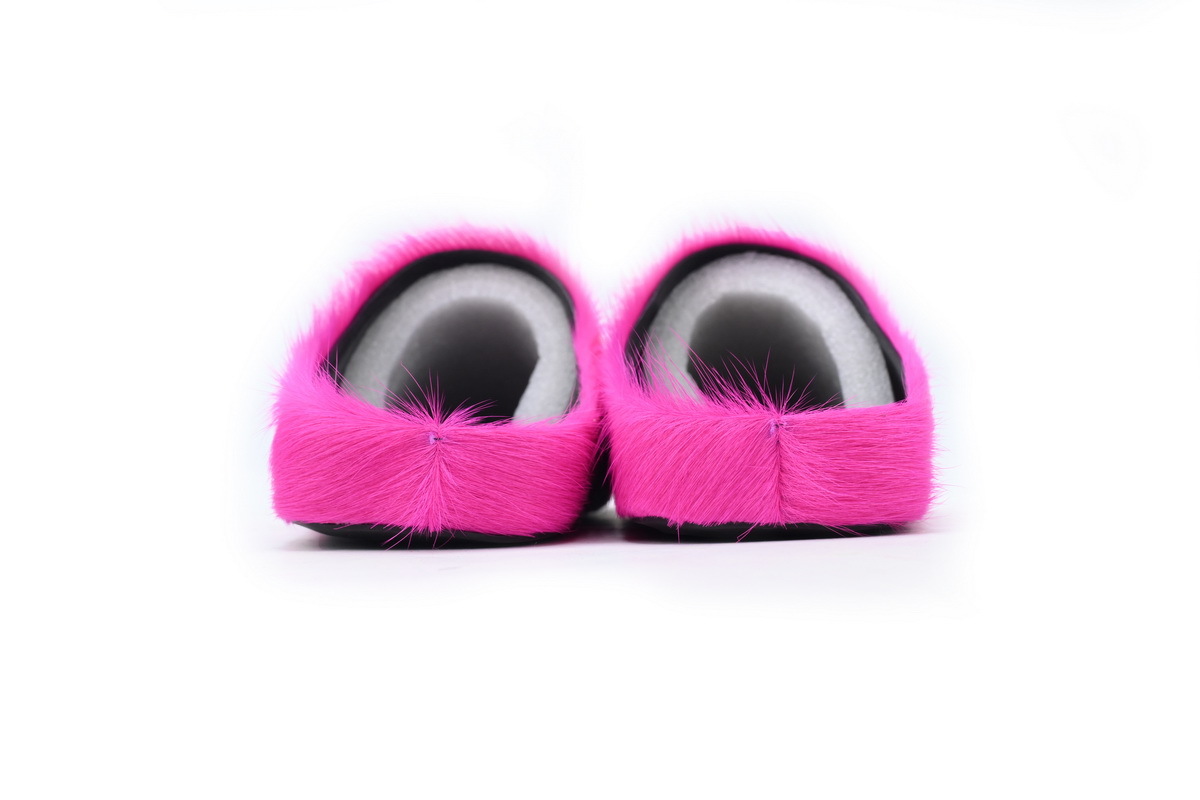 Marni Loafers Long-hair Calfskin Fussbett Sabot Rose Red