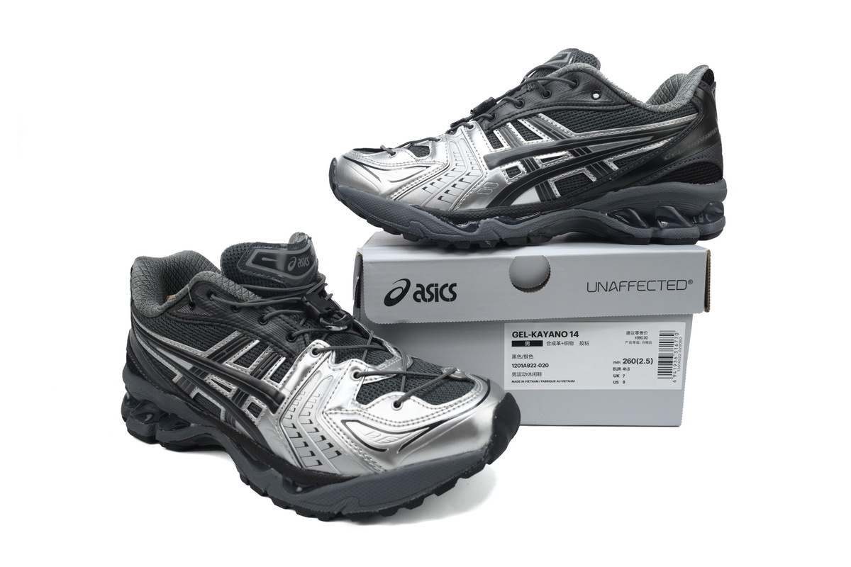 ASICS Gel-Kayano 14 Unaffected Infinite Wonders Pack Black Silver 1201A922-020