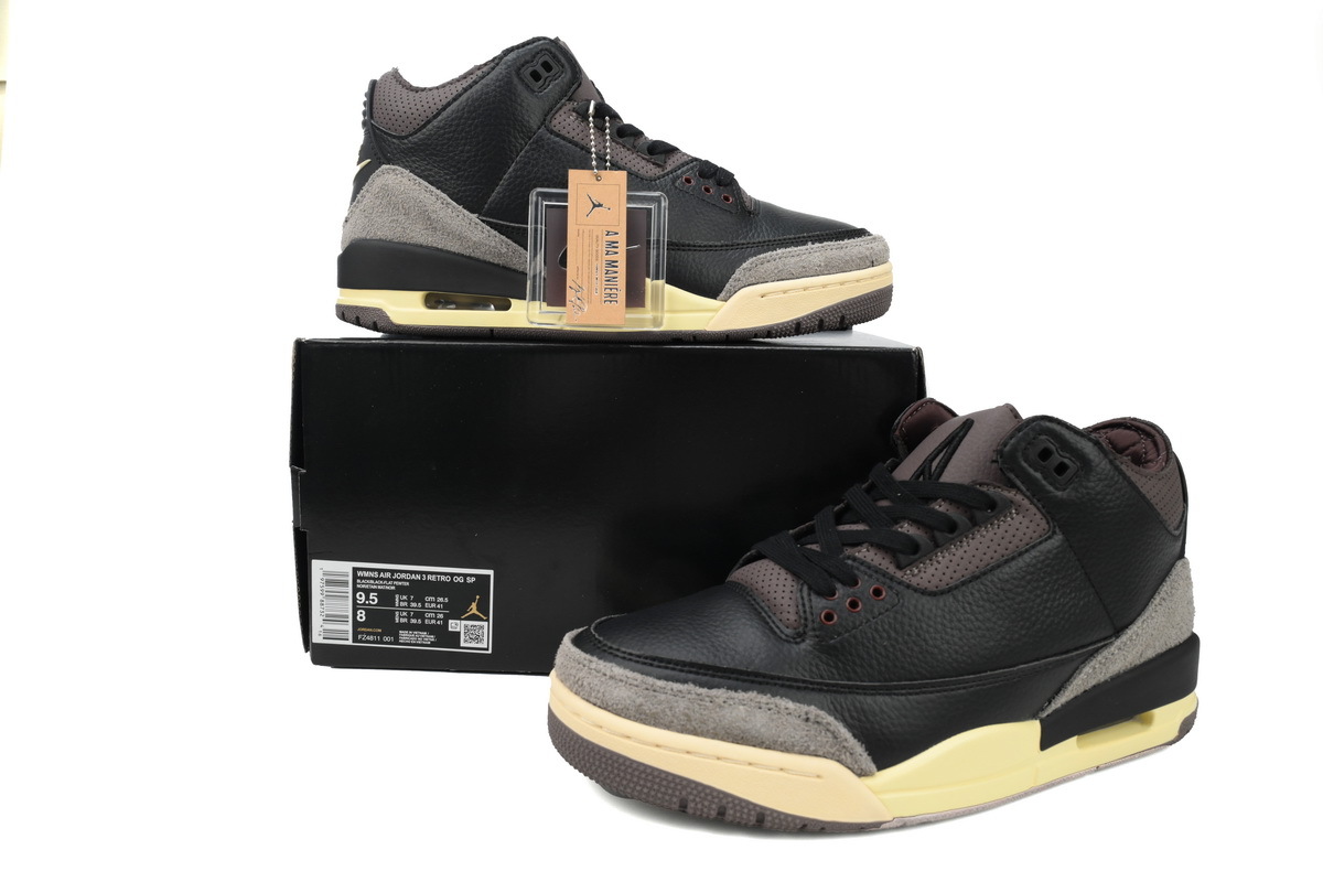 A Ma Maniére x Air Jordan 3 Black FZ4811-001