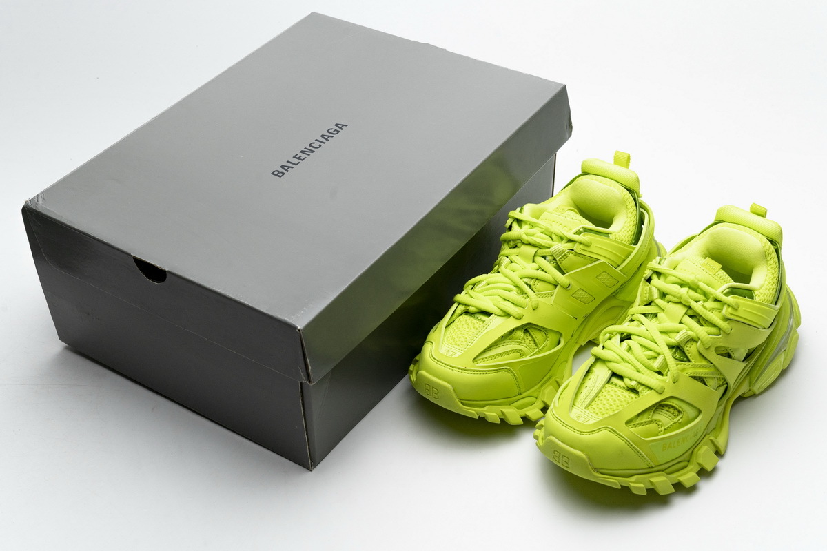 Balenciaga Track Tess S Fluorescent Yellow LED Light 542436 W1GB7 2014