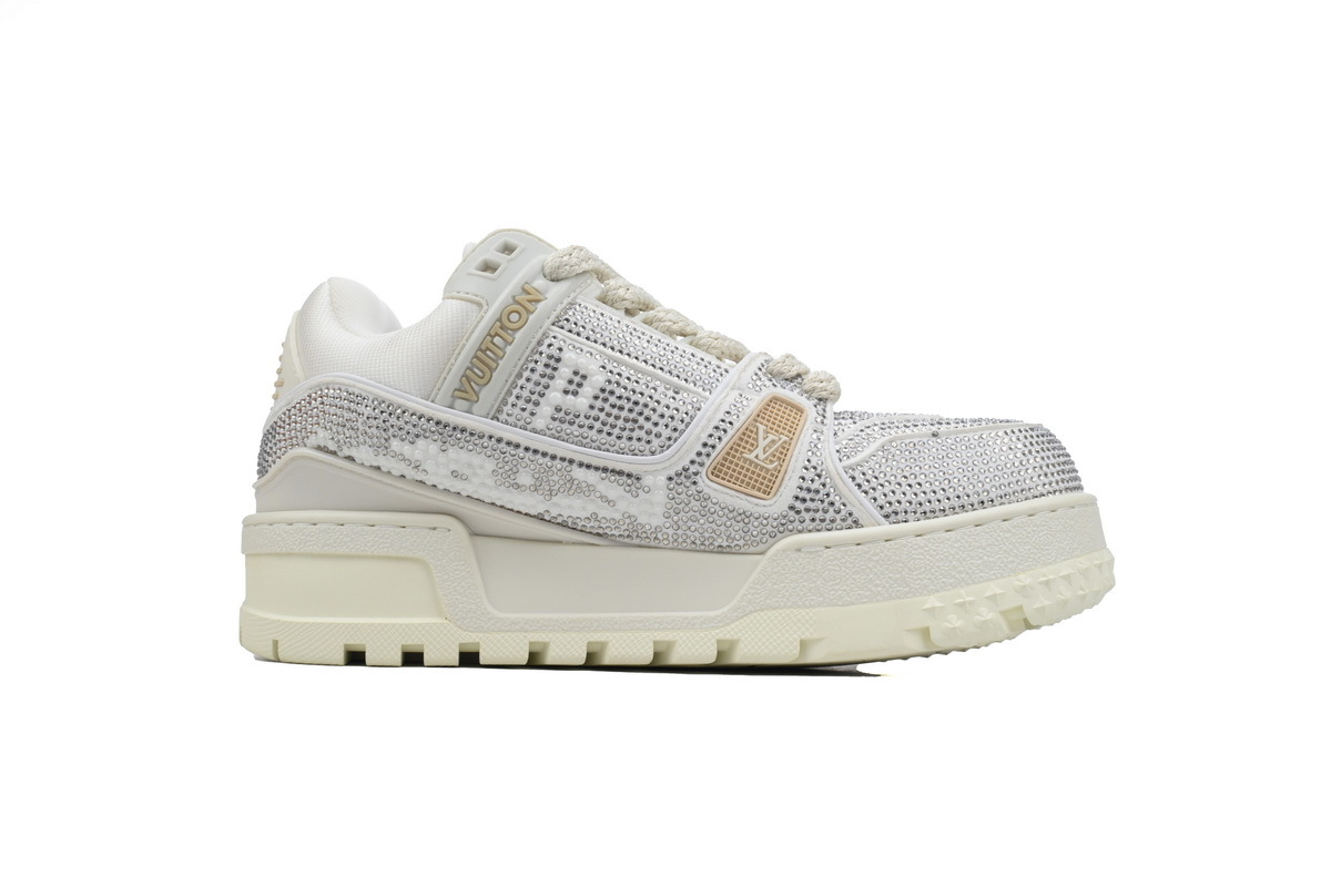 Louis Vuitton Trainer Maxi White Swarovksi Crystals