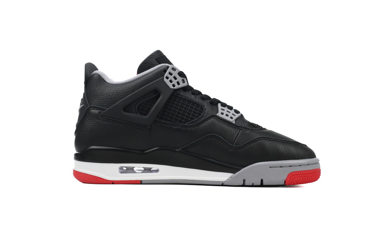 Air Jordan 4 Bred Reimagined Black Red Sneaker FV5029-006