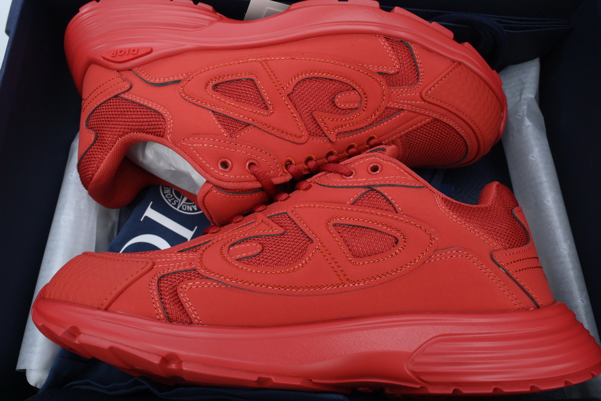 Dior B30 x Stone Island Sneaker Red 3SN279ZAN_H440