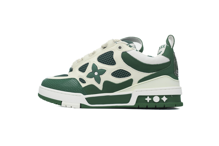 Louis Vuitton Skate Sneaker Green White 1AC520