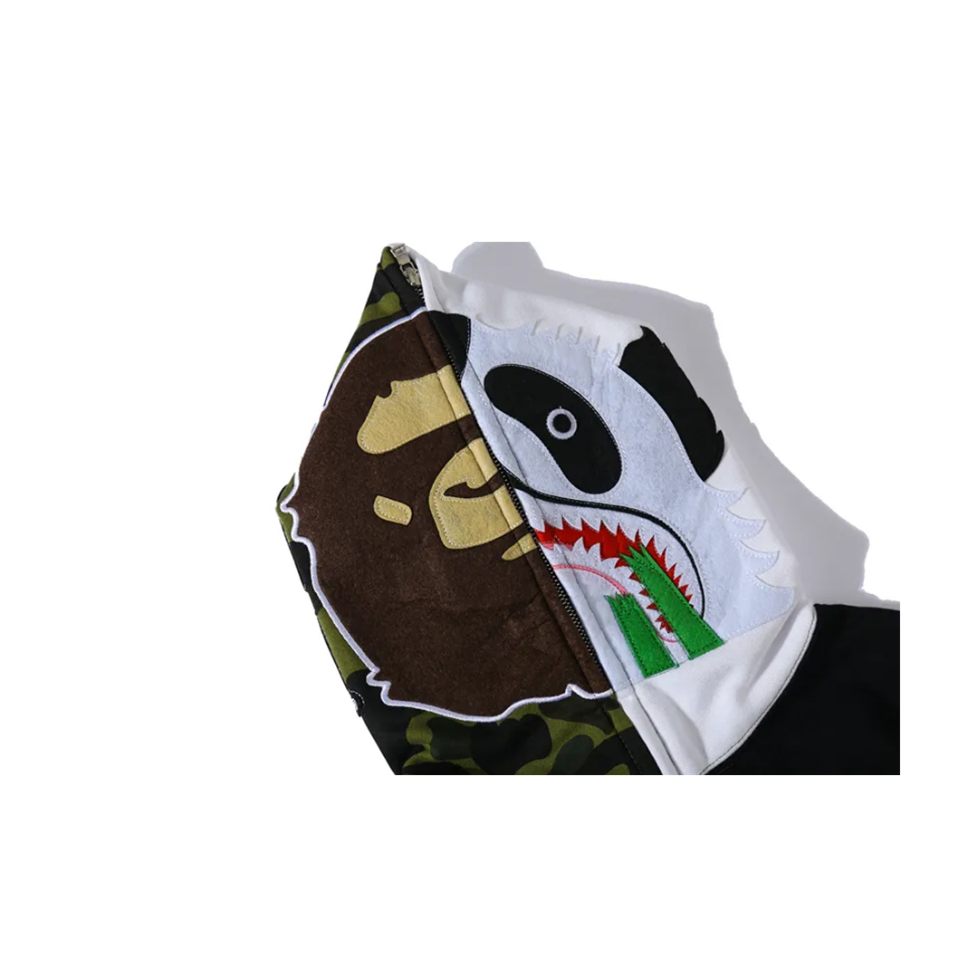 BAPE and Panda Head Patchwork Hoodie