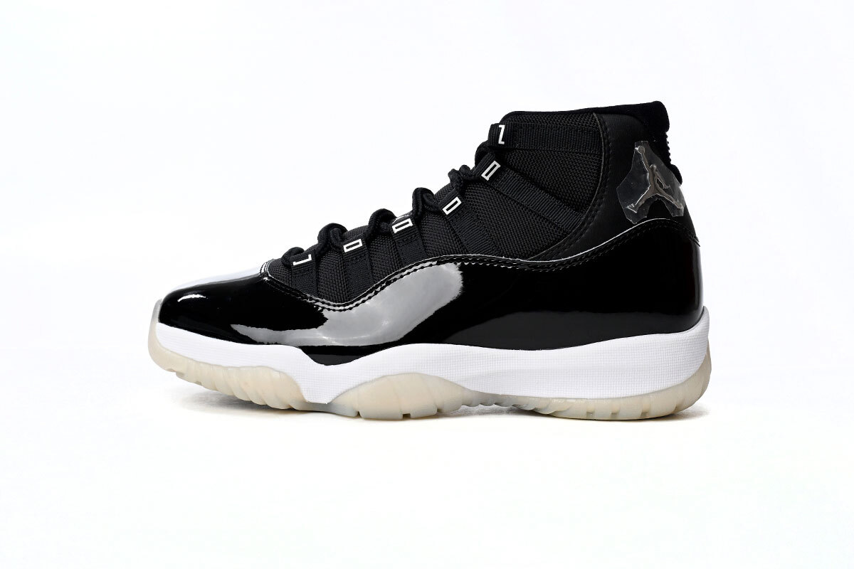 Air Jordan 11 25th Anniversary Black Silver Eyelets CT8012-011