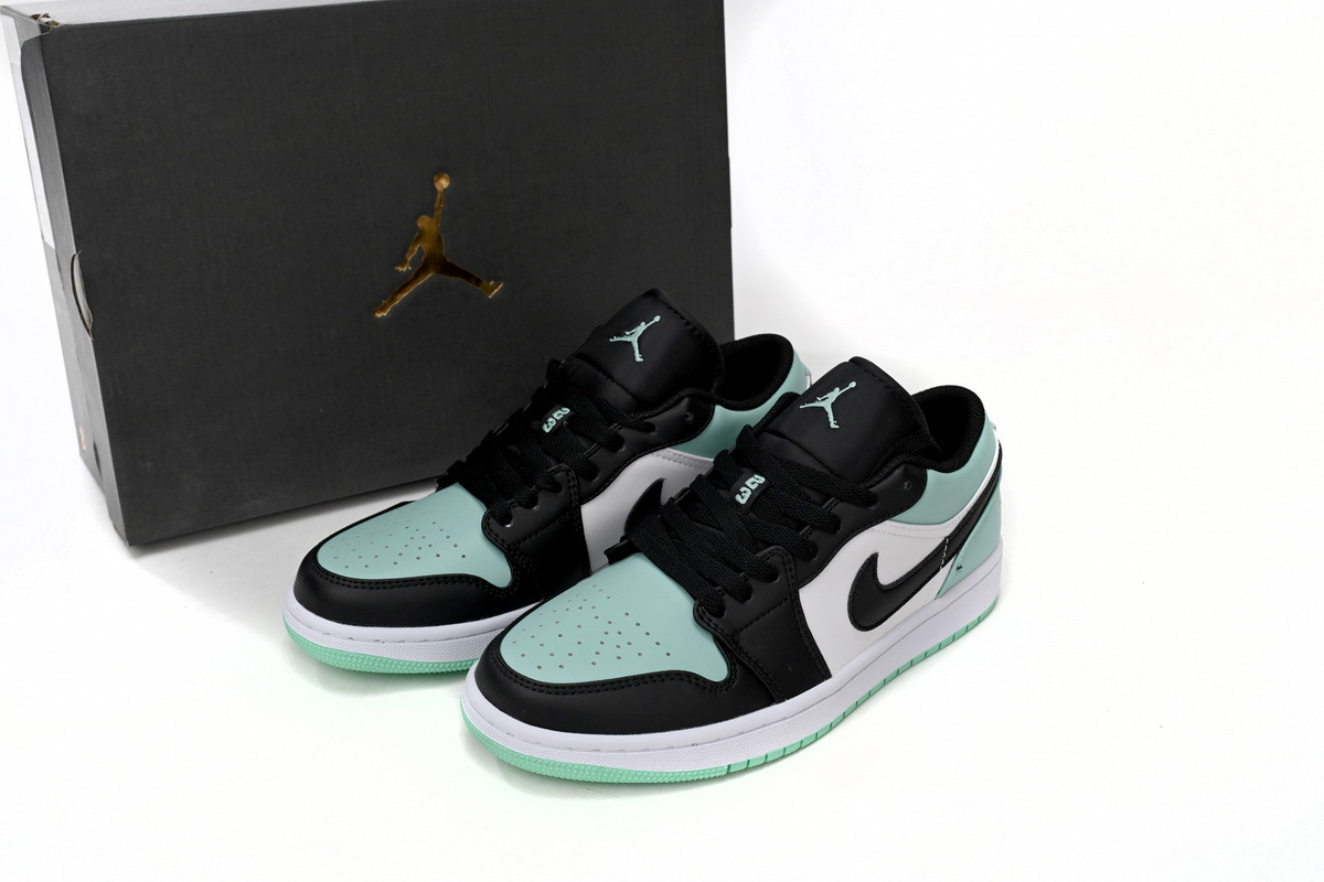 Jordan 1 Low Emerald Toe 553558-117